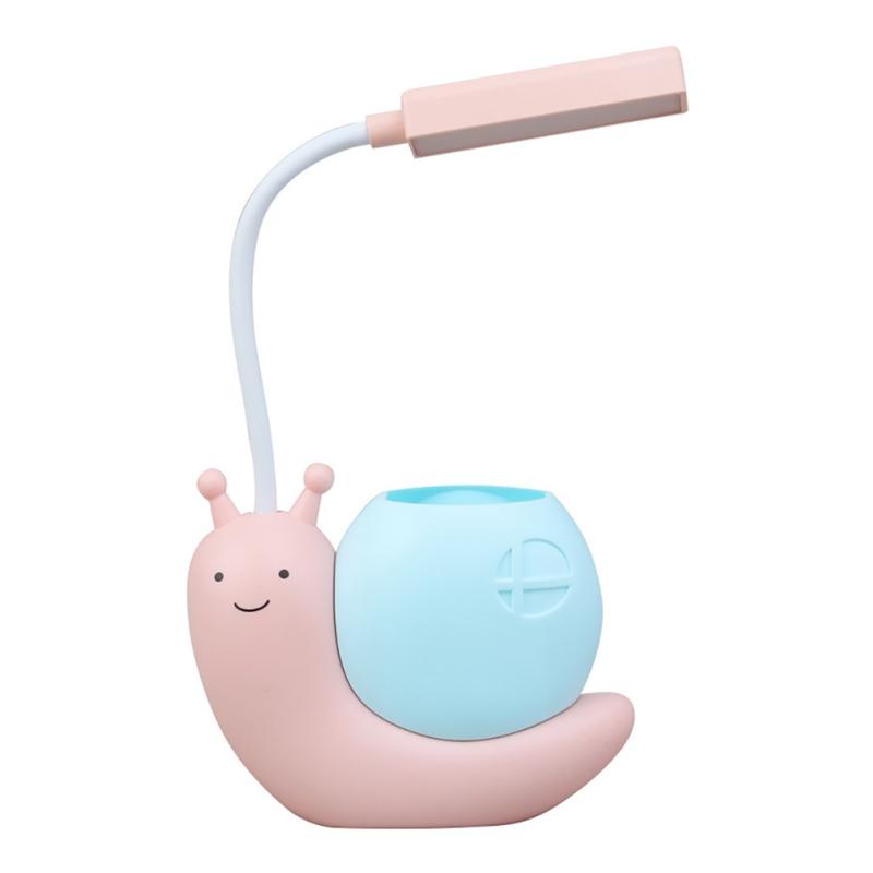 Tegneserie Creative Learning Skrivebordslampe Led Lading Øyebeskyttelse Bordlampe Barnehage Bordlampe