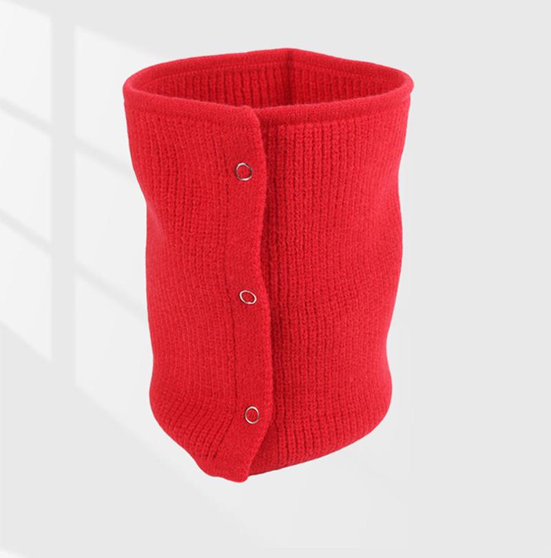 Man Hedging Fake Collar Elastic Hooded Woolen Neck Guard Bib Pullover For Woman'S Single Loop Knit Button Folded Warm Scarf T39