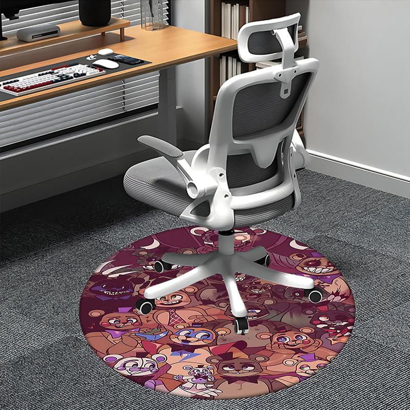 Five Nights at Freddy's,FNAF Chair mat Round Rug Office carpet, Non slip, Suitable for Living Rooms, Bedrooms,Decor1205876a