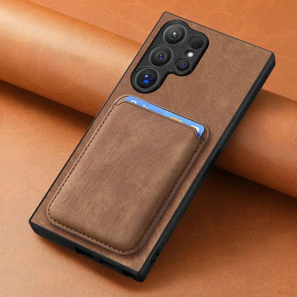 2 In 1 Detachable Magnetic with Card Holder Phone Case for Samsung Galaxy S23 FE S24 S22 Ultra Plus A25 A35 A15 A05 A05S Cover