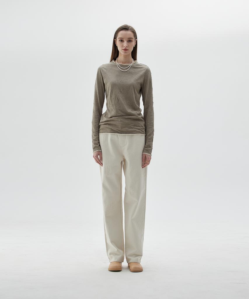 LARTIGENT Ly Lrtg Logo Pants(Ivory)