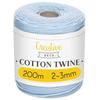 Macrame Cord - Mixed - 3mm X 200m - Pastel Blue - Cotton and Polyester Thread - DIY