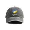 Datorprogrammerare Språk Python Basebollkepsar Slitna Hattar Keps Unisex Dam Retro Utomhus Sommar Justerbar Hatt