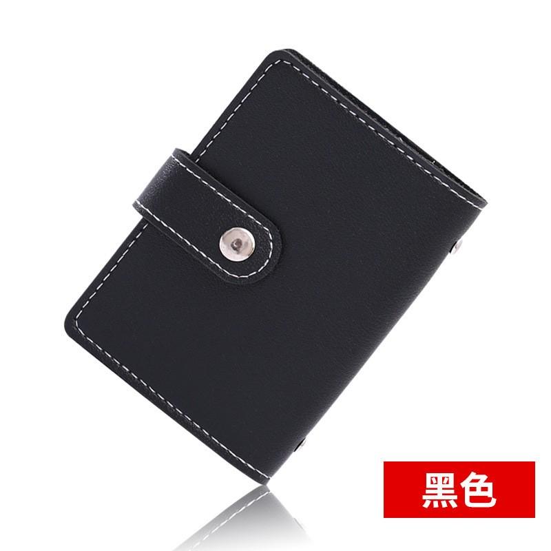 26 Card Slots PU Leather Color Card Holder