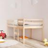 Vidaxl High Bed, 90X190 Cm, Solid Pine Wood