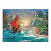 Tenyo Dans Puzzle Disney Moana Inclut et Carte de Service (Tenyo) [Fabriqué Japon] 300 Pièces [Style Toile] (30,5 x 43 cm) D-300-073, Colle, Spatule,