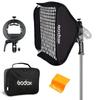 GODOX S2 Flash Bracket 80cm X 80cm Grid Softbox Kit with Bowens Mount for GODOX and TT350 Flash Speedlites V1, AD400Pro, AD200Pro, AD200, V860II,