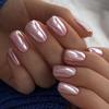 Sweet Pink Rectangular Nail Art Tips - Solid Color, Short, Wearable Fake Nails