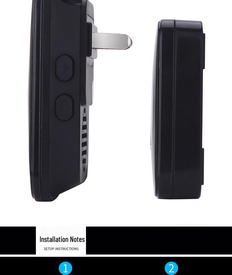 A10 European & British Standard Wireless Smart Doorbell and Long-Range Elderly Music Pager