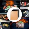 Outils de Cuisine pour Cuisiner Antiadhésif Facile à Nettoyer Résistant à la Chaleur Tapis de Cuisson Tapis de Grill Feuille de Grill Téflon 2 Pièces/Ensemble BBQ Fait Main