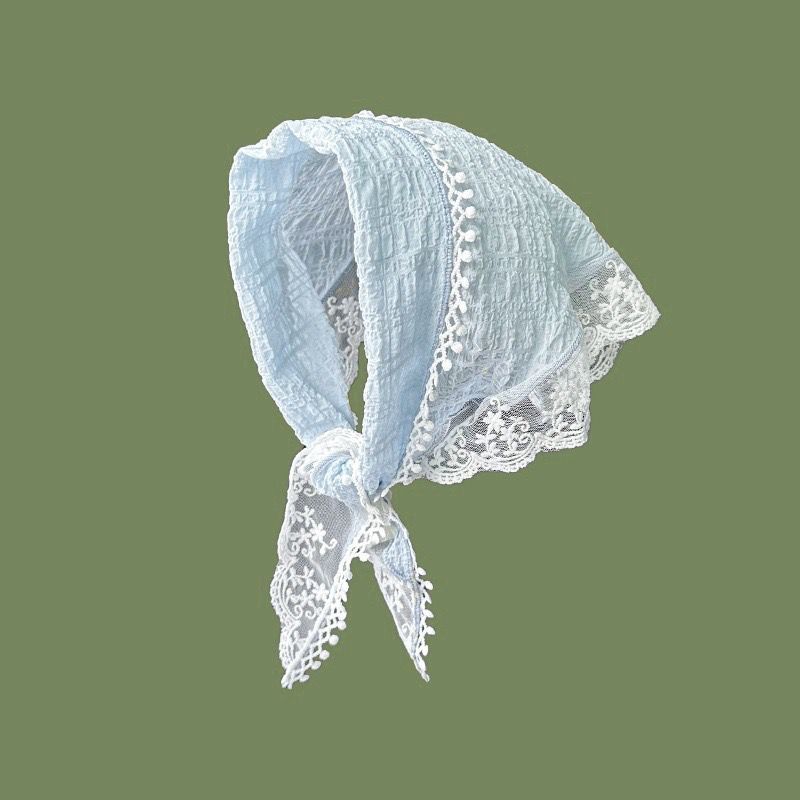 Spring Lace Triangle Hair Scarf Scarf  Headscarf Elegant Headwear for Girl Y2K Jewelry 2024 INS Bandana Women Head Coverings