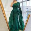 Y9360 Summer New European and American Women's Clothing Beaded Light Luxury Slanted Shoulder Dress Slim Fishtail Dress Skirt