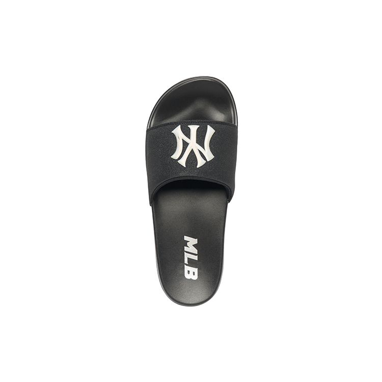 New York Yankees MLB Slipper New Mound Hologram Fashion Sports Casual Slide Unisex Footwear Black White 3ALPAD423-50BKS
