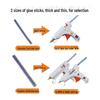 High-Viscosity Hot Melt Glue Sticks for Glue Gun, 7mm & 11mm, High Transparency, Ideal for Children's Crafts & Household Use