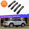 Dla Forda Explorer Plug-in Hybrid Limited ST XLT U625 ~ Chromowana Nakładka Ozdobna na Klamki Samochodowe 4 Chromowe Akcesoria Stylingowe