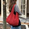 Retro Gestrickte Netz-Schultertasche Strand-Einkaufstasche Urlaubs-Damen-Tasche Webkunst-Stil Lässig Minimalistisch Polyester Handtaschen