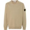 Sweatshirt Décontracté à Col Rond et Poignets Côtes FW24 Logo Homme Kaki 811563051-V0094