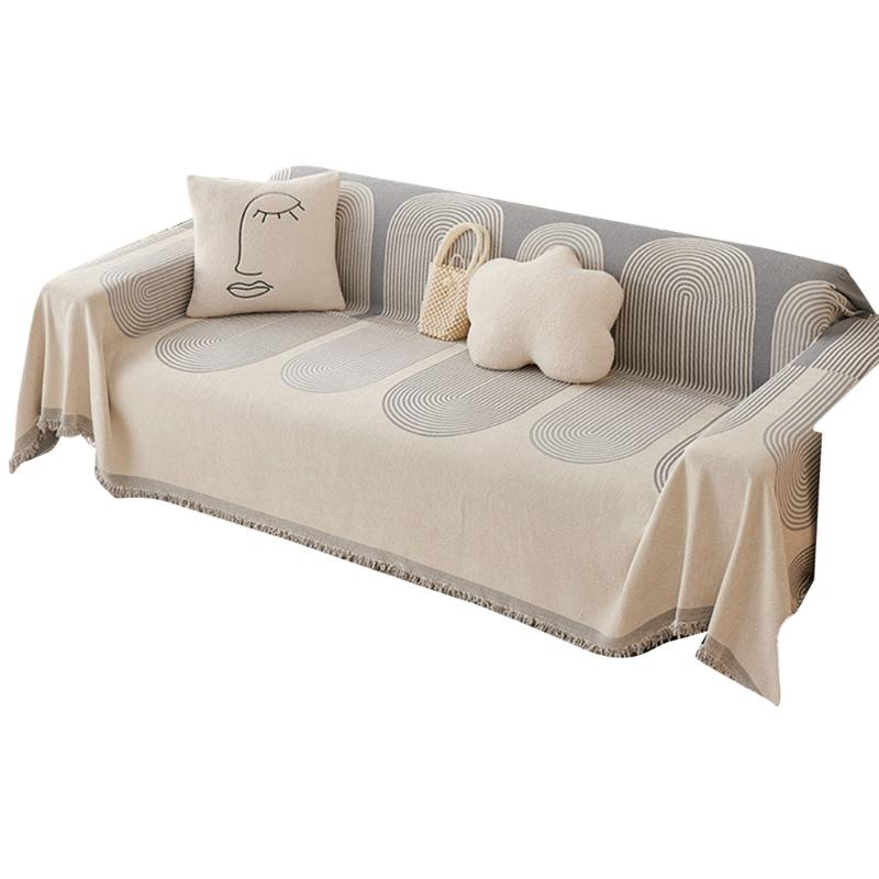 Multi functional Sofa Throw Sofa Blanket Cover Bed Sheet Geometric Pattern for Home Decor and Outdoor Picnics Carpet