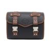Motorcycle Tool Bag Retro PU Leather Handlebar Hanging Bags, Waterproof Cycling Luggage Bag, Large