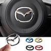 1pcs Car Steering Wheel Emblem Logo Auto Decorative Styling For Mazda Speed MS 3 5 6 Axela Atenza CX-3 CX-4 CX-5 CX-8 CX-7 MS MP