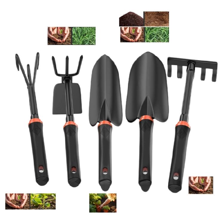 Multifunction Gardening Shovel Kit Weather Resistant Carbon Steel Perfect For Outdoor Yard Maintenance Work