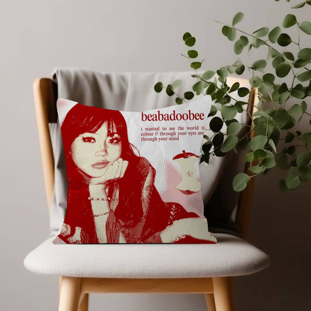 Rock Singer Pretty B-Beabadoobee Cushion Cover 45x45 Polyester Sofa Cushions Decorative Throw Pillows Pillowcover
