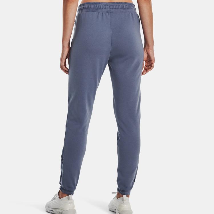 Under Armour Série Rush Calça Casual Longa de Lã Lisa Feminina Parte de Baixo Roxo Matinal 1374104-767