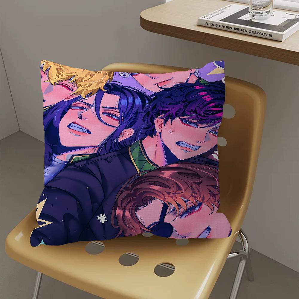 Anime Wind Breaker Decorative Room Aesthetics Pillow Case Home Decor Bedroom Sofa Bed Couch Pillow Cover 45x45