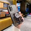 Cute Bear Holder Bracket Glitter Plating Case On for Tecno Spark 20C Spark20C 10C 10 20 Pro Plus 8C 9 Pop 5 LTE Stand Cover