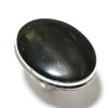 Natural Sunsheen Obsidian Gemstone 925 Sterling Silver Ring Size 7.5 S9c07