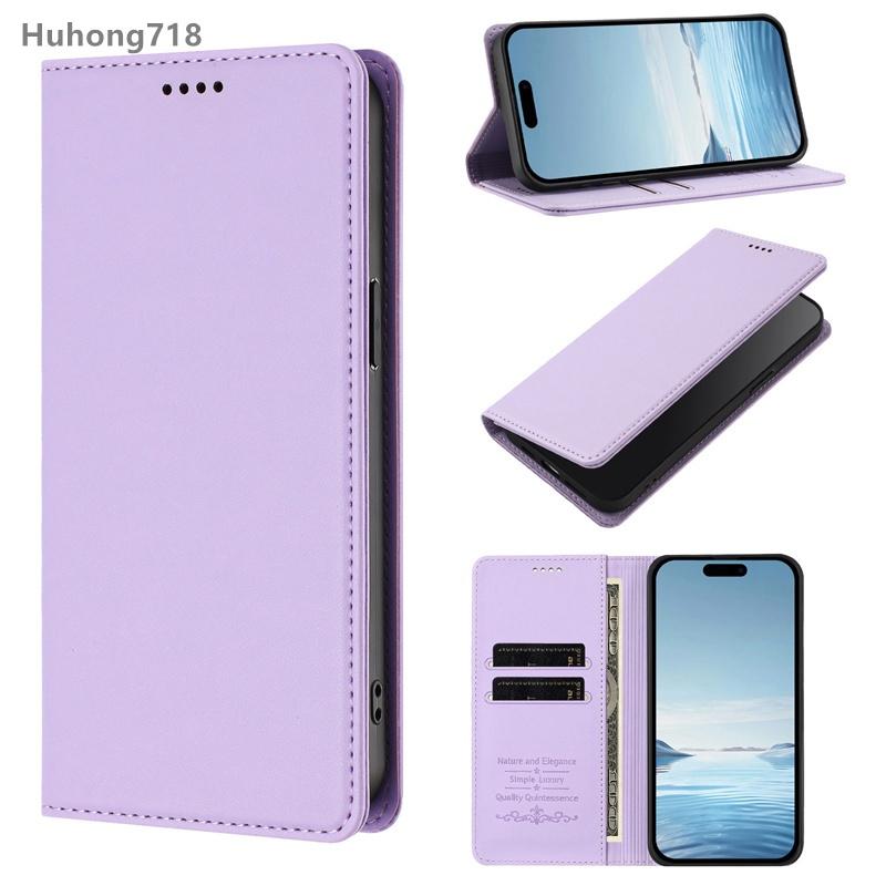 Magnetic Flip Case for Redmi Note 12R 14 15 Pro Plus 4G 5G with Card Holder Stand Protection Cover