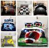 Set Letto Pallacanestro Stampato in 3D, Copripiumino Sportivo, Federa 2/3 pezzi, Ragazzi Adolescenti, Copriletto Atleta, Regalo, Letto King Queen
