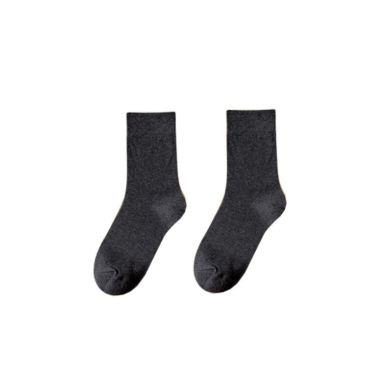Socks Women's Solid Color Socks Autumn and Spring  Soft Breathable Socks