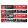 1Pc Aluminum Alloy GT350 GT500 Logo Car Body Emblem Rear Trunk Badge Sticker for Ford Shelby Fiesta Focus Mondeo Kuga Ranger Mustang Everest