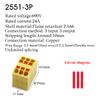 Push-In Wire Connectors Electrical Cable Terminal Block Multiple In/out DIN Rail Mount With Fixing Hole Spliceable DIY Connectio