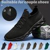 Chaussures de course pour hommes, baskets de marche respirantes et légères en tricot, idéales pour le printemps et l'été