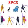 ???  5 stk/sett Kpop Demon Hunters Actionfigur Leketøy Derpys Tiger Rumi Mira Zoey Sussy Figur Dukke For Fans Gave