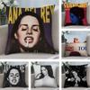 Singer L-Lana D-Del Rey Pillow Case Short Plush Double-sided Print Square Throw Pillow Covers Sofa Home Cushion Decor
