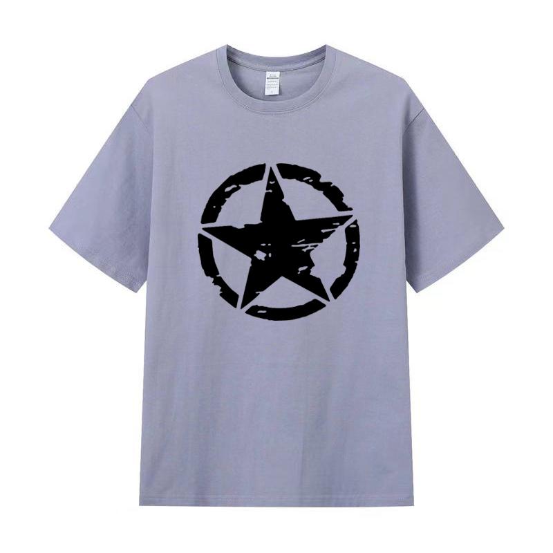 Camiseta masculina de verão de alta qualidade algodão de manga curta impressão camiseta feminina moda camisa esportiva casual jogging topo