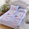 (Without Pillowcase)Fitted Sheet Mattress Cover with All-around Elastic Rubber Band Non Slip Dustproof Bed Sheet