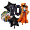 Anime Son Goku Kids Birthday Decoration Dragons Ball Number Balloons Collection Boy Girl Party Favor Cartoon Baby Shower Birthday Decor