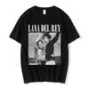 Hot Sale 90s Singer Lana Del Rey Ldr Sailing Graphic T-Shirt Unisex Harajuku Men's Vintage Short Sleeve T-Shirt Oversized T-Shir
