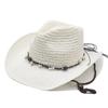 Bohemian Hollow Cowboy Hat Men's Hat Summer Western Cowboy Beach Hat Sun Protection