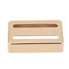 Two Slot Metal Guitar Pickup Case Brass   Cover for Electric Guitars Golden