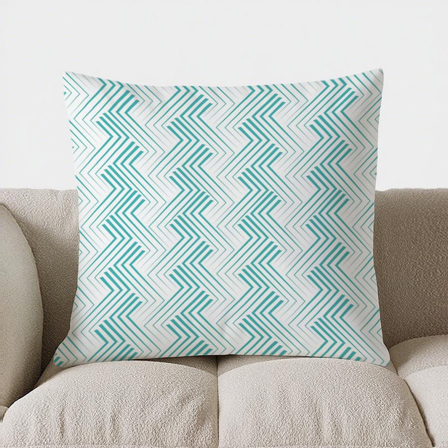 Décoration d'Intérieur Coussin Rayé Coloré pour Maison Housse de Coussin à Motif Convient pour Canapé Chambre Voiture Housse de Coussin