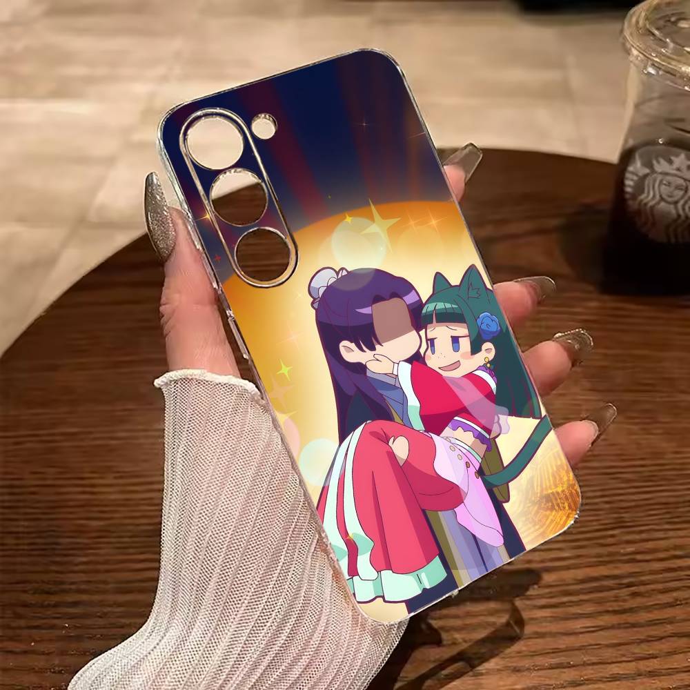 The Apothecary Diaries-Maomao-Jinshi Clear Soft Silicone Phone Case for Samsung Galaxy A71, A70, A52, A51, A40, A30