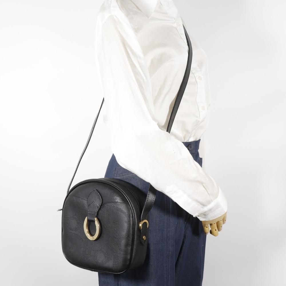 Dior Bolsa de Ombro vintage preta PVC Mulher Usada
