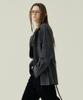 VOYONN Lightweight 100% Wool Check Outerwear Navy 0155