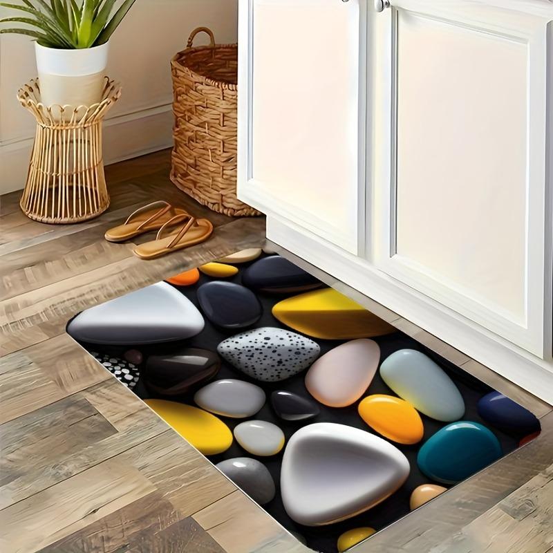 1PC Motorbike  Kitchen Rug Non-Slip Door Mats Pop Design Bathroom Rug Bath Mat Carpet for Home Sink Laundry Decor