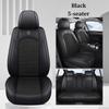 Premium 5 Seat Car Seat Covers PU Leather Ice Silk Fabric Full Coverage Split Headrest Non Slip Durable Universal Fit 95% Cars